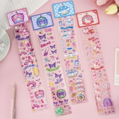 2 Styles 4PCS/SET Sanrio Cartoon Anime PET Stickers