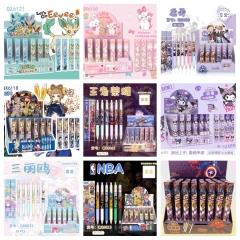 27 Styles 36PCS/SET Sanrio Hello Kitty Kuromi Cinnamoroll Cartoon Surprise Blind Box Stationery Anime Pen