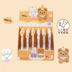 36PCS/SET Line Town BROWN&CONY Cartoon Press Neutral Anime Gel Pens Stationery