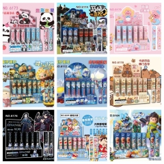 27 Styles 36PCS/SET Genshin Impact Blue Lock Detective Conan Cartoon Surprise Blind Box Stationery Anime Pen