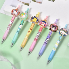 6PCS/SET Sanrio Cartoon Dessert Party Press Quick-dry  Neutral Anime Gel Pens Stationery