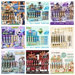 30 Styles 36PCS/SET Sanrio Genshin Impact Haikyuu Hello Kitty Kuromi Cinnamoroll Cartoon Surprise Blind Box Stationery Anime Pen