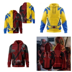 8 Styles 8 Sizes Deadpool Cartoon Anime Zipper Hoodie