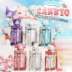 5 Styles 650ML Sanrio Hangyodon Plastic Anime Cup Mug