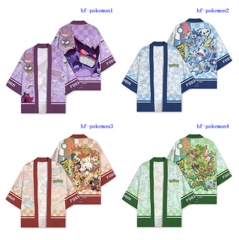 10 Styles Pokemon Anime Kimono Haori Cloak