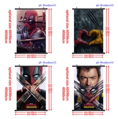 2 Sizes 10 Styles  Deadpool & Wolverine Cartoon Wall Scrolls Anime Wallscrolls