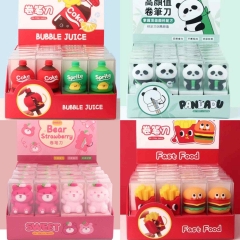 42 Styles 24PCS/SET Lotso Kuromi The Nightmare Before Christmas Cartoon Stationery Anime Silica Gel Pencil Sharpener