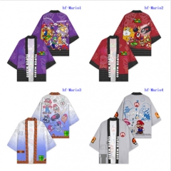 5 Styles Super Mario Bro Anime Kimono Haori Cloak