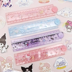 4CS/SET 30CM Sanrio Cartoon Anime Ruler Cartoon Stationery