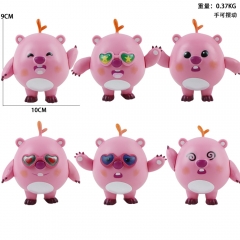 6PCS/SET Eggy party Loopy Cartoon Surprise Blind Box Anime PVC Figures