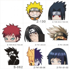 7 Styles Naruto Decorative Waterproof PVC Anime Car Sticker