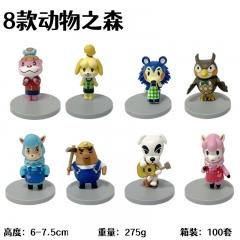 8PCS/SET Animal Crossing: New Horizons Cartoon Anime PVC Figure