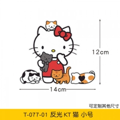 Hello Kitty Decorative Waterproof PVC Anime Car Sticker