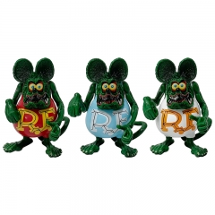 3 Styles 11cm Tales of the Rat Fink Cartoon Moveable Anime PVC Figure