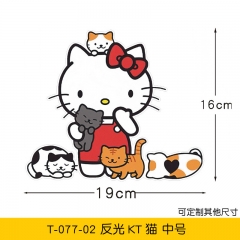 Hello Kitty Decorative Waterproof PVC Anime Car Sticker