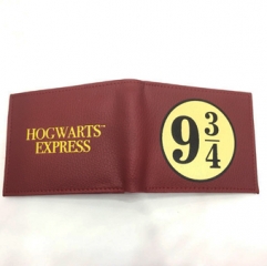 Harry Potter Short Folding Purse PU Anime Wallet