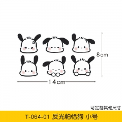 Sanrio Pochacco Decorative Waterproof PVC Anime Car Sticker