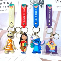 4 Styles Lilo & Stitch Cartoon Anime Figure Keychain