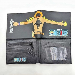 One Piece Short Folding Purse PVC Anime Wallet