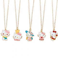 11 Styles Sanrio Kuromi Cinnamoroll HelloKitty Cartoon Anime Alloy Necklace