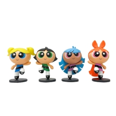 2 Styles 4PCS/SET The Powerpuff Girls Cartoon Anime PVC Figure