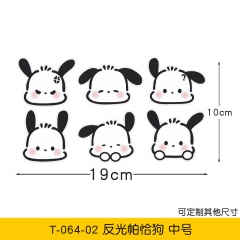 Sanrio Pochacco Decorative Waterproof PVC Anime Car Sticker