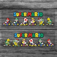 6 Styles Super Mario Bro Decorative Waterproof PVC Anime Car Sticker