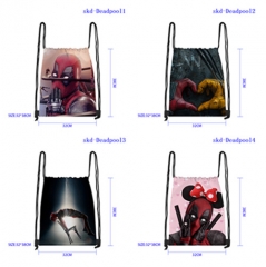 32*38cm 8 Styles Deadpool & Wolverine Cartoon Anime Drawstring Bag