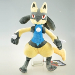 30cm Pokemon Lucario Cartoon Character For Kids Collectible Doll Anime Plush Toy