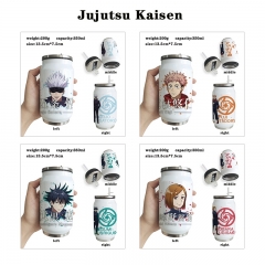 5 Styles Jujutsu Kaisen Cartoon Stainless Steel Pattern Anime Vacuum Cup