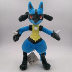 30cm Pokemon Lucario Cartoon Character For Kids Collectible Doll Anime Plush Toy