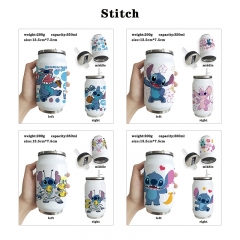 7 Styles Lilo & Stitch Cartoon Stainless Steel Pattern Anime Vacuum Cup