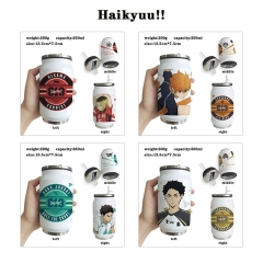 8 Styles Haikyuu Cartoon Stainless Steel Pattern Anime Vacuum Cup