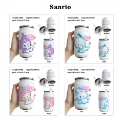 7 Styles Sanrio Cartoon Stainless Steel Pattern Anime Vacuum Cup