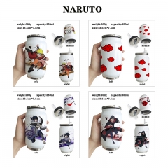 6 Styles Naruto Cartoon Stainless Steel Pattern Anime Vacuum Cup