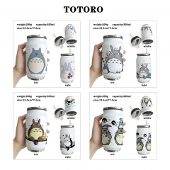 6 Styles My Neighbor Totoro Cartoon Stainless Steel Pattern Anime Vacuum Cup