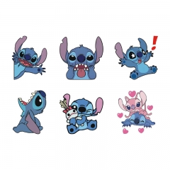 6 Styles Lilo & Stitch Decorative Waterproof PVC Anime Car Sticker