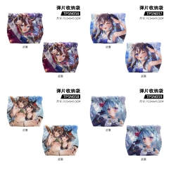 8 Styles Uma Musume Pretty Derby Anime Storage Bag Mini Squeeze Pouch Stainless Steel Shrapnel Switch Promptly Receive Bag