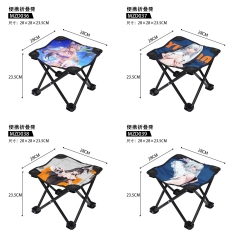 5 Styles Genshin Impact Anime Portable Folding Stool