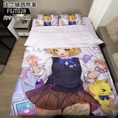 3 Styles 1.5*2M Oshi No Ko Cartoon Anime Bed Sheet+Quilt Cover+Pillow Covers(4PCS/SET)