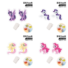 8 Styles My Little Pony Cartoon Anime Acrylic PP Clip