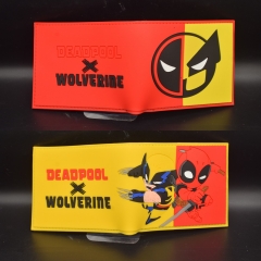 2 Styles Deadpool Wolverine Cartoon Purse Anime PVC Wallet