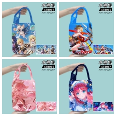 8 Styles Genshin Impact Shopping Single Shoulder Bag Anime Bucket Bag