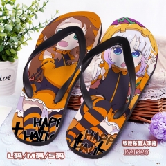 Miss Kobayashi's Dragon Maid Cartoon Soft Rubber Slippers Anime Flip-flops