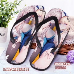 2 Styles Blue Archive Cartoon Soft Rubber Slippers Anime Flip-flops