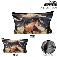 Hatsune Miku Cartoon Anime Zipper Makeup Bag