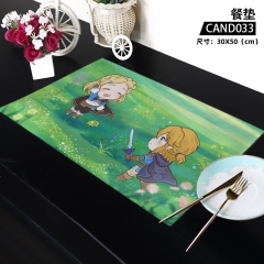 2 Styles The Legend Of Zelda Cartoon Character Anime  Canvas Table Mat