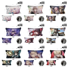 9 Styles Honkai: Star Rail Cartoon Anime Zipper Makeup Bag