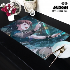 2 Styles BanG Dream Cosplay Decoration Cartoon Character Anime  Canvas Table Mat