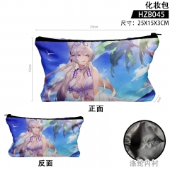 Genshin Impact Cartoon Anime Zipper Makeup Bag